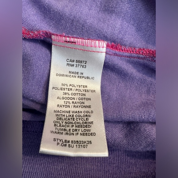 C&C CALIFORNIA Colorblock Sweatshirt Top Shirt Blouse Pink Purple Oversized Knit - Picture 7 of 9